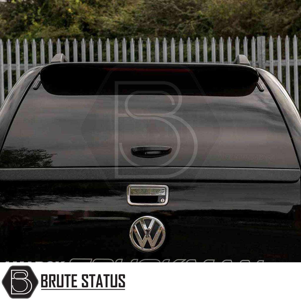 Volkswagen Amarok 2010-2022 Truckman Grand Hardtop Canopy with remote locking, featuring a stylish cab-high design and tinted windows for enhanced security and aerodynamics.