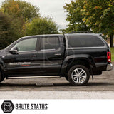 Volkswagen Amarok 2010-2022 Truckman Grand Hardtop Canopy with remote locking, features tinted windows and a stylish cab-high design.