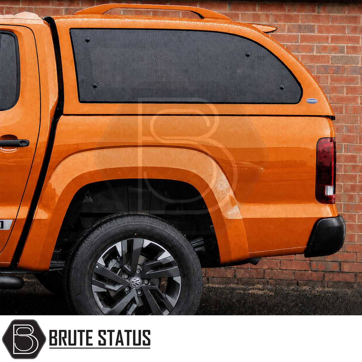 Truckman Grand canopy fitted to Volkswagen Amarok pickup truck with vinyl-lined interior and LED load light
