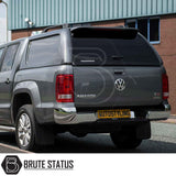 Volkswagen Amarok 2010-2022 Truckman L-Series Hardtop Canopy, featuring a lockable design with seamless integration and enhanced security, shown fitted on a pickup.