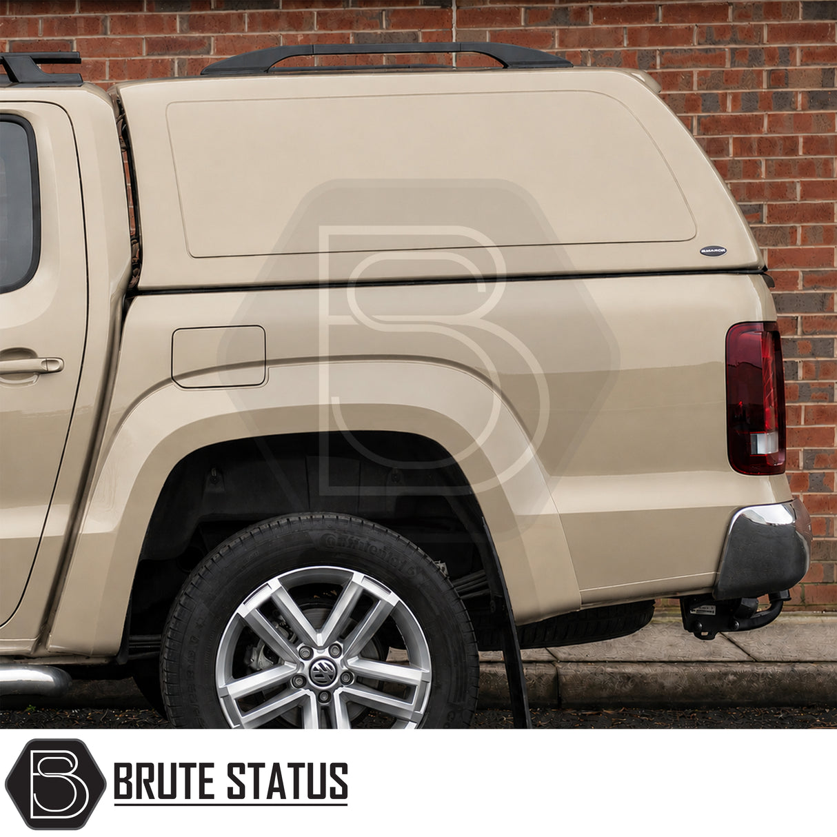 Volkswagen Amarok 2010-2022 commercial canopy with glazed rear window and aerodynamic cab-high styling