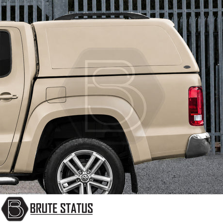 Solid-sided Truckman RS hardtop for Volkswagen Amarok with secure enclosed cargo protection and remote locking