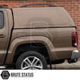 Commercial hardtop canopy for Volkswagen Amarok 2010-2022 with solid side panels and secure storage