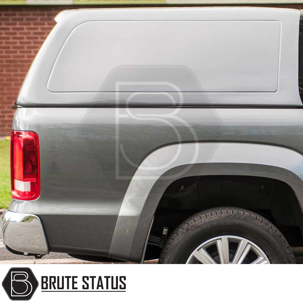 Volkswagen Amarok 2010-2022 Truckman RS Hardtop Canopy with solid rear window, remote locking, and color-matched finish, enhancing security and style for commercial use.