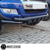 Volkswagen Amarok 2017-2022 matte black bull bar style city bar, durable front protection bar with easy no-drill installation.