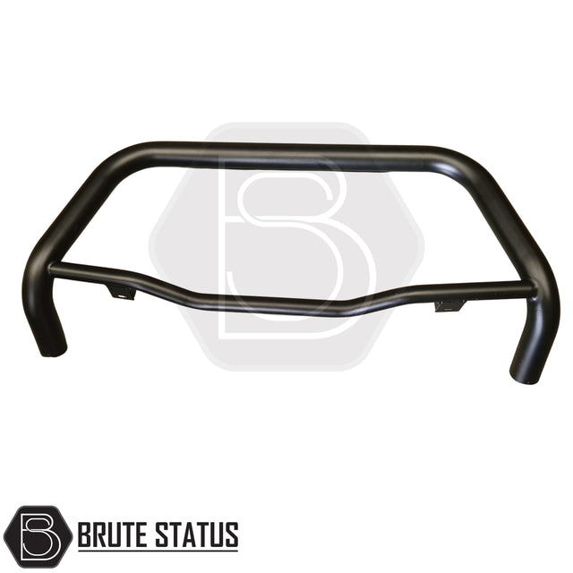 Volkswagen Amarok 2023+ bull bar in matte black with heavy-duty carbon steel construction and bumper protection