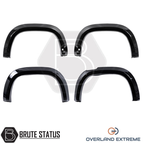 Gloss black Volkswagen Amarok 2023+ wide arch kit featuring precision CAD-designed wheel arch flares for premium vehicle styling.