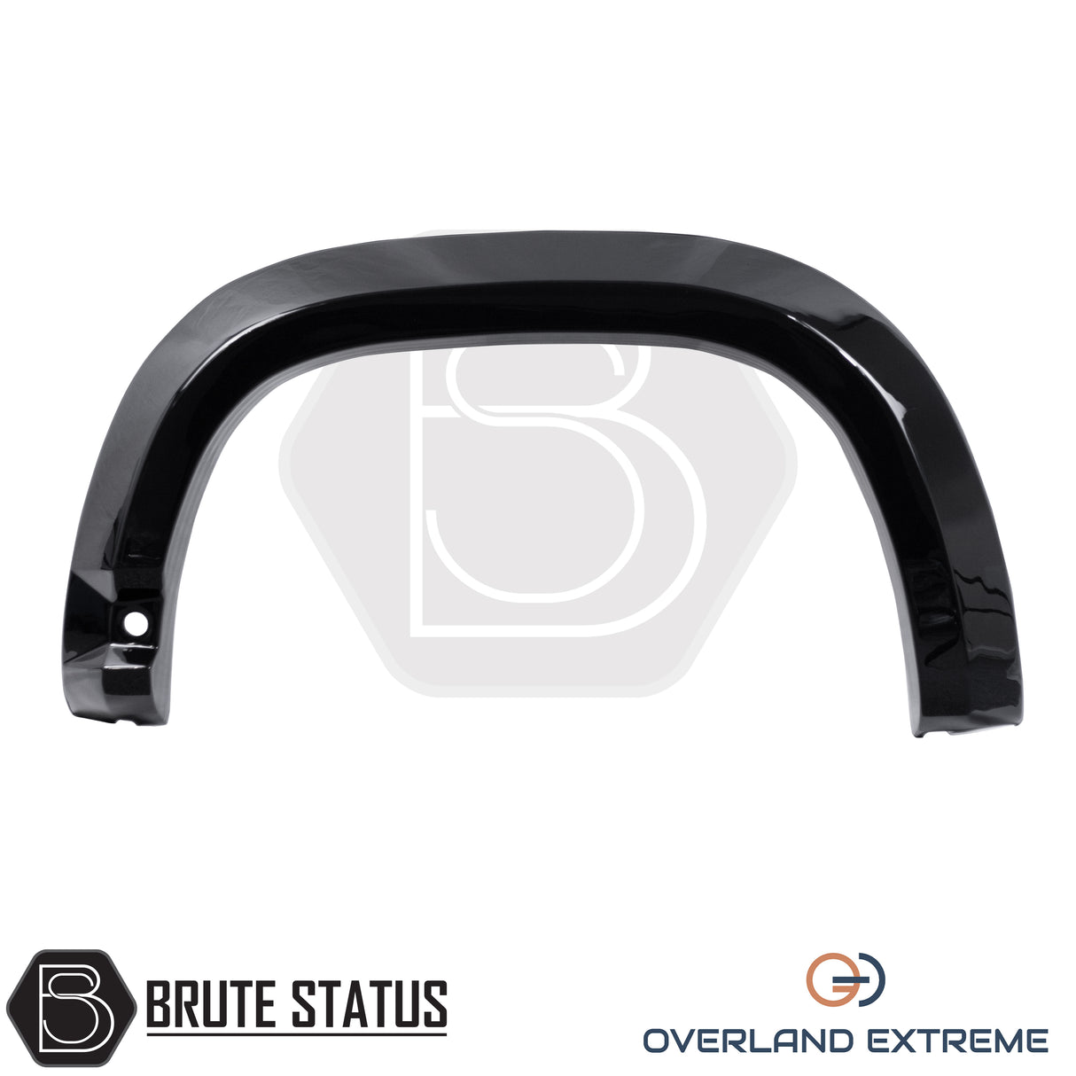Aftermarket Volkswagen Amarok 2023+ gloss black wheel arch extensions designed for adventure, overland and off-road vehicles.
