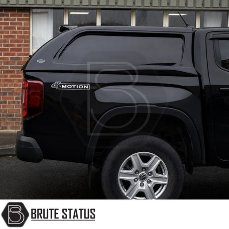 Cab-high Truckman L-Series canopy for Volkswagen Amarok 2023+ with enclosed load storage and LED interior light