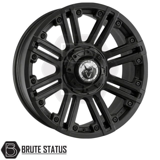Wolfrace Explorer Amazon alloy wheels in matte black 20x9 with all terrain tyres, TPMS sensors and 6x139.7 fitment