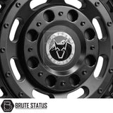 Wolfrace Slotmag Matte Finish Wheels – Set of 4 – Durable 17x8 alloy wheels for trucks and SUVs, available in multiple colour combinations, PCD options 5x120 or 6x114.3, offsets ET35–ET46, 1250kg load rating, includes wheel nuts and spigot rings.