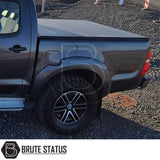 Tonneau Cover for Fiat Fullback 2015-2019 Double Cab with tri-fold design and durable UV-stable vinyl, featuring rubber seals and aluminium securing catch.